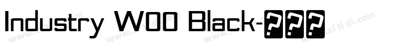 Industry W00 Black字体转换